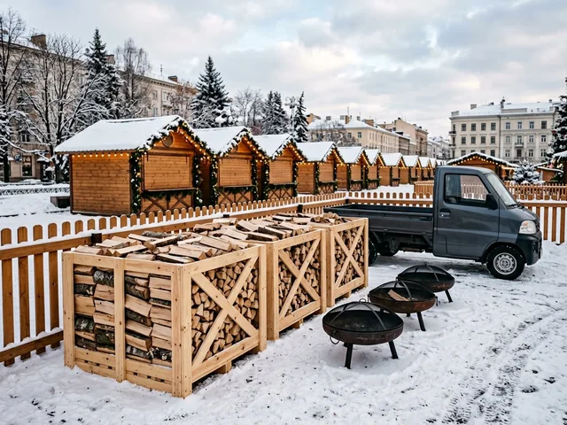 Дрова для ярмарок и городских праздников в Великом Новгороде